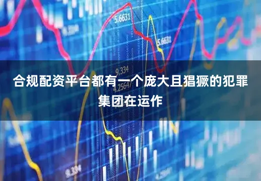 合规配资平台都有一个庞大且猖獗的犯罪集团在运作